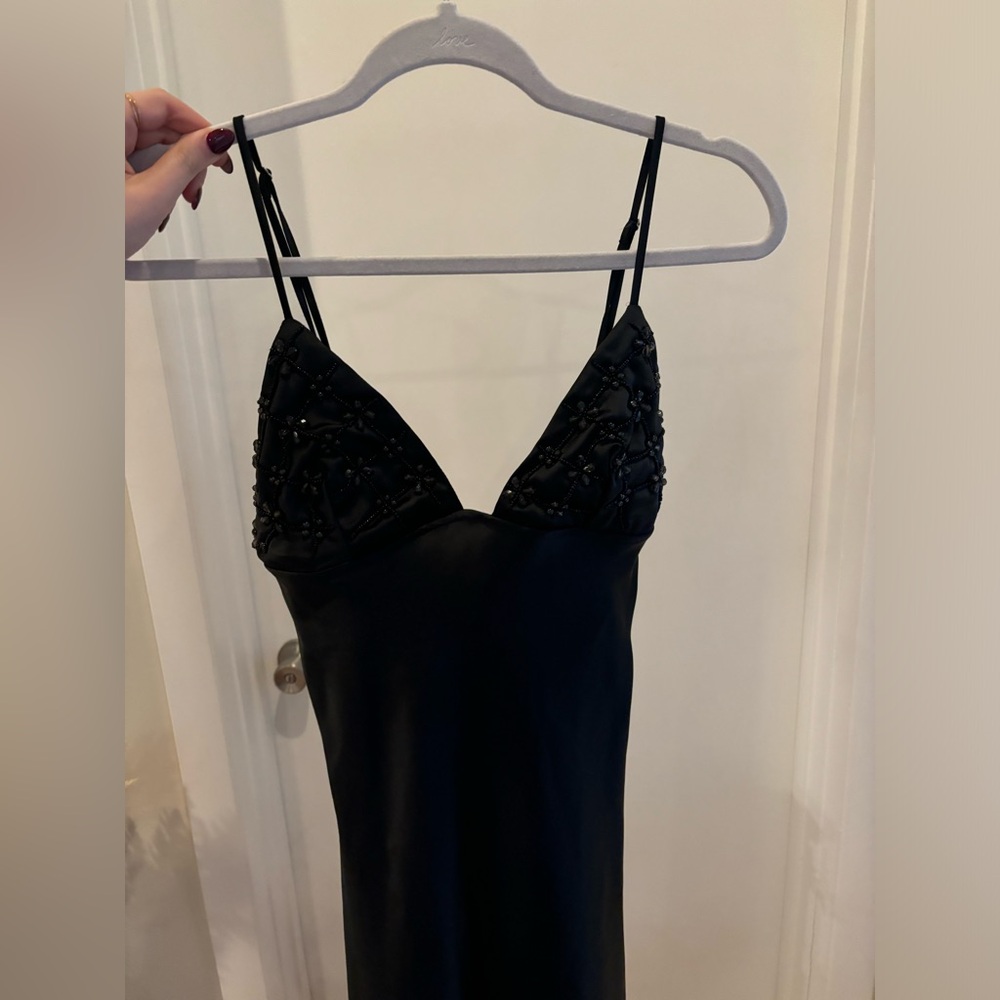 NWT Zara black beaded dress